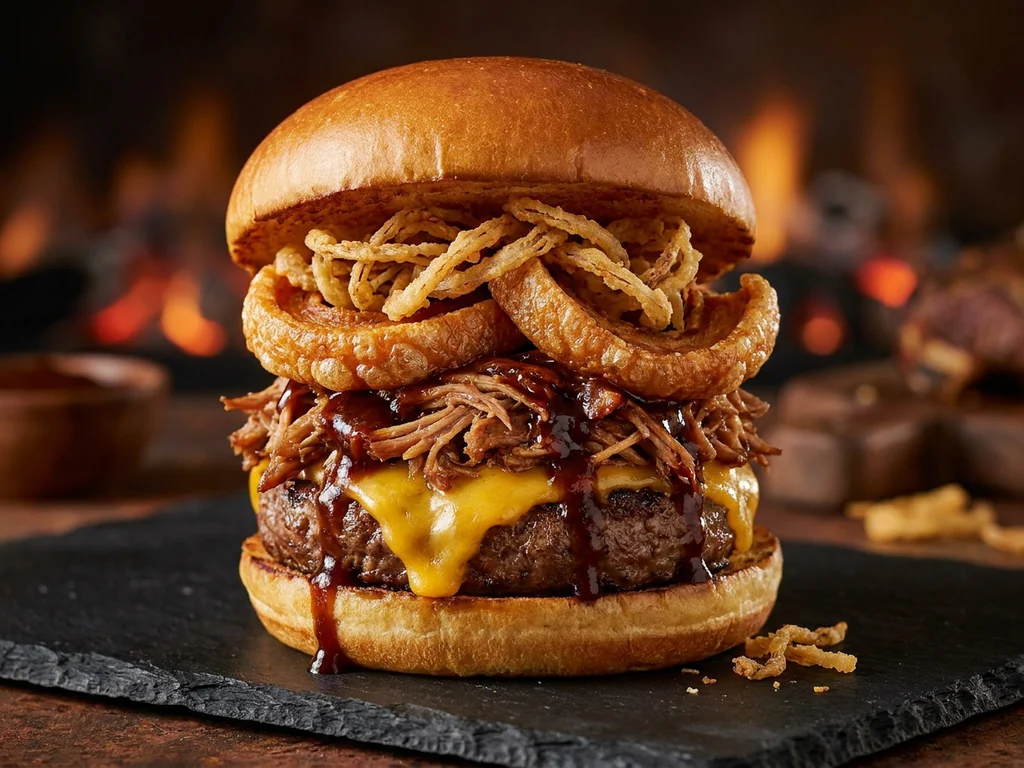 Big Texas, con pulled pork y salsa barbacoa