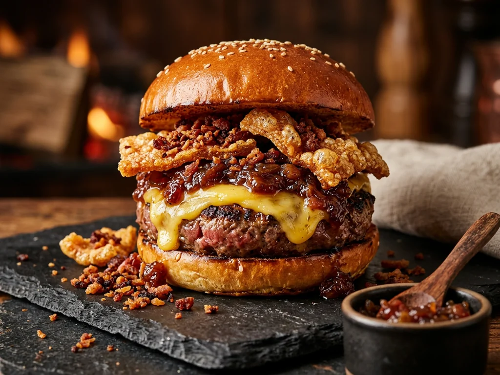 Jam-Jam Belly, con confitura de bacon y crumble